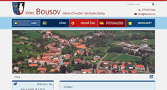 Desktop Screenshot of bousov.cz