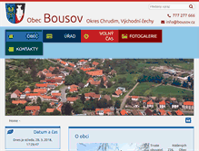 Tablet Screenshot of bousov.cz